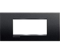 Legrand - Bticino livinglight - Placa 3 módulos antracita