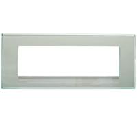 Legrand Bticino livinglight - Placa 7 módulos aguamarina