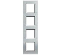 Legrand - Bticino - lna4802m4te placa 2+2+2+2 mod tech livinglight Ref. 6572550024