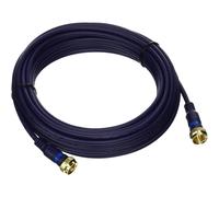 Legrand - Cable coaxial mini tipo F C2G, cable coaxial mini azul, cable tipo F de 7,6 metros para TV con cable coaxial tipo F