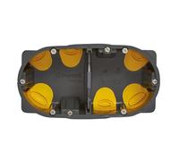 LEGRAND | Caja Eco Batibox, 2 puestos de profundidad 50 mm, apertura de membrana sin herramientas, contiene 1/3 materiales reciclados, sellado al aire reforzado