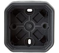 Legrand - Caja impermeable Plexo 1 estación para montaje aparente equipado con 2 puntas de membrana suave 1 entrada acabado antracita