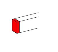 Legrand Canal Inst.Dlp Evolutiva 011161 - Dlp Aluminio Tapa Final 50X195