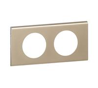 Legrand Celiane LEG69112 - Placa embellecedora (2 orificios, níquel)