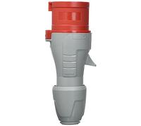 Legrand Conector CEE 16 A, rojo de 4 pines (3P + PE), 6 h (400 V/16 A), protección IP44, IK09