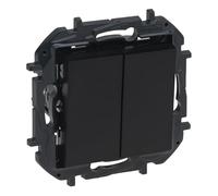 Niloé Step Conmutador doble (Antracita, Colocar, Plástico)