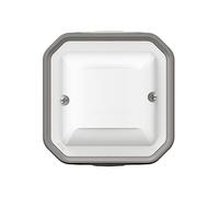 Legrand - Detector de pared (100 W, LED, Plexo, sin neutro), color gris