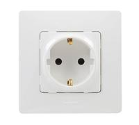 Legrand 396434 NL Toma 2P+T BL Monobloc, Blanco, Individual