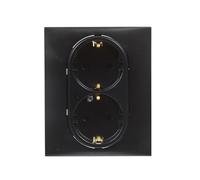 Legrand Niloé Step Enchufe doble (Antracita, x 2, Plástico, Montaje en la pared)