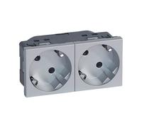 Legrand Enchufe multi-soporte 2x2pt 4M 45° Aluminio 079282