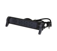 Legrand Enchufe Premium 4x2P+A 1.5M Cord Negro (Enchufe Europeo) - 694530 [5 Piezas]