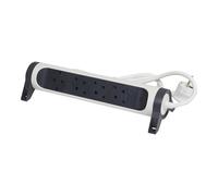 Legrand Enchufe Premium De 4 Tomas Con Cable De 3m (Enchufe Europeo) - 694536 [5 Piezas]