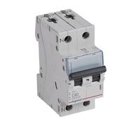 LEGRAND Inter Auto Magneto Térmico P+N, 40A, Curva C 6 kA, 2m, TX3, 403590 | Interruptor Automático Magneto Térmico, P+N, 40A, Curva C, 6 kA, 2 módulo, TX3, 403590