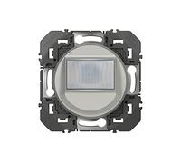 LEGRAND | Interruptor automático universal Composable sin neutros 100W Led Dooxie Alu, Detección de movimiento por infrarrojos, montaje en pared empotrado, control remoto posible