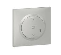Legrand - Interruptor con cable para instalación conectada, persianas enrollables y persianas Dooxie con netatmo completo (fijaciones, soporte, tapacubos y placa de efecto aluminio) - 199254