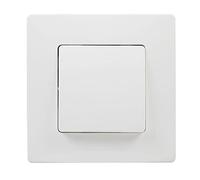 LEGRAND Interruptor Conmutador 10A, Gama Niloé Monobloc, Mecanismo Completo con Marco, Blanco, 396450