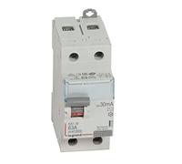 LEGRAND Interruptor Diferencial, 2P, 63 A, sensibilidad de 30mA, clase AC, DX3, Blanco, 411506E