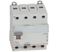 Legrand 411661E, Interruptor Diferencial, 4P, 40 A, sensibilidad de 30mA, clase AC, DX3