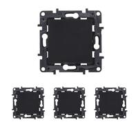 LEGRAND Interruptor o conmutador componible 10AX para instalación empotrada, Gama Niloé Step, Color Antracita, 398222 (Paquete de 4)