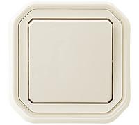 LEGRAND | Interruptor o va-y-y-venent Plexo, Beige Empotrado Con Garras, Impermeable IP55 Para Interior Y Exterior, Resistente A Choques IK08, Conexión Rápida Sin Herramientas