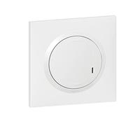 Legrand Interruptor regulador con cable conectado, sin neutro, Dooxie con Netatmo de 5 a 125 W LED, compatible con cualquier carga, completo (fijación, soporte, tapacubos y placa) - blanco - 199232