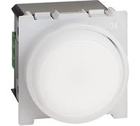 Legrand K4380 Placa de Pared, Plástico, Blanco