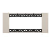 Bticino Marco embellecedor Living Now KA4806KM 6 módulos placa de pared Sand