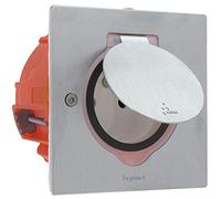 Legrand Celiane LEG92110 Inox IP44 - Toma de corriente para suelo