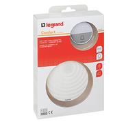 LEGRAND Kit Timbre Confort inalámbrico, 230 V, IP44, 15 melodías, 100 m, Bl | Inalámbrico, 230 V, pulsador estanco IP44, funciona con pilas, 15 melodías, 1 pulsador de timbre de alcance de 100 m, Blanco