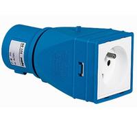 Legrand LEG52100 - Adaptador (2 pines y toma de tierra, de doméstico a industrial)