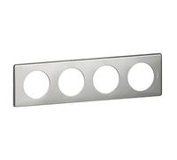 Legrand LEG68724 - Placa reguladora de la luz céliane 4-serpiente, metal, aluminio