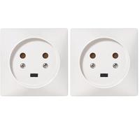 Legrand LEG90134 - Toma de corriente para empotrar (2P + T, 20 A) (Paquete de 2)