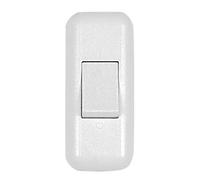 Legrand LEG91196 - Interruptor, color blanco | Blanco, 2 A, 250 V, bipolar, interruptor basculante, tecla luminiscente, para lámpara de cabecera o escritorio, interior