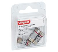 Legrand LEG92902 - Juego de 3 cartuchos de fusibles (16 A, 10,3 x 25,8 mm)