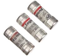 Legrand LEG92912 - Fusible de cartucho para portafusibles (10,3 x 25,8 mm, 16 A, 3680 W, sin indicador de fusión)