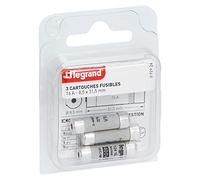 Legrand LEG92924 - Juego de 3 cartuchos de fusibles (16 A, 8,5 x 31,5 mm)