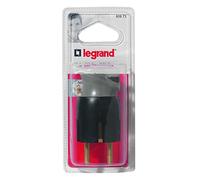 Legrand LEG93973 - Hoja 2p + t 16 Una orientación de plástico de 360 ° Negro Cable