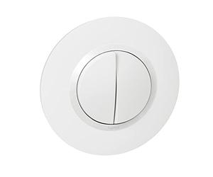 Legrand leg95051 VV BLC CPT dooxie Interruptor doble o conmutado (completo blanco Deco