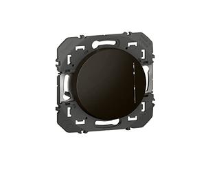 Legrand leg95263 VV Compo Interruptor o interruptor conmutado dooxie con piloto 10 AX 250 V ~, acabado noir-emballage Blister