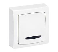 Legrand LEG97610 - Botón se ilumina de superficie montada, blanco