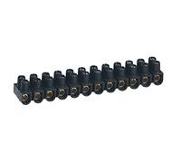 Legrand LEG98433 - Regleta de conexión (76 A 2 tornillos, 16 mm), color negro