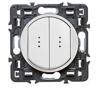 Legrand LEG99505 - Celiane switch de 2 de control, blanco