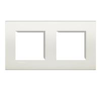 Legrand LNA4802M2BI Placa Cuadrada Livinglight, 2 x 2 Módulos, Blanco