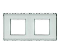 Legrand LND4802M2KR Placa Cuadrada Livinglight Personalizable, 2 x 2 Módulos