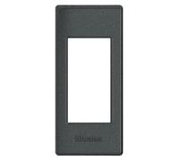 Legrand LND4811AR Placa + Soporte Livinglight, Instalación en Perfilerí, 1 Módulo, Antracita