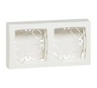Legrand, Marco 2 elementos, Gama Oteo, para Mecanismo de Superficie, Horizontal y Vertical, Blanco, 086092E