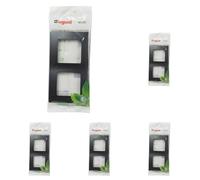 LEGRAND Marco 2 elementos, Placa embellecedor para mecanismo de la gama Niloé Monobloc, Color Negro, 396416 (Paquete de 5)