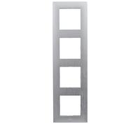 LEGRAND Marco cuádruple de la gama Niloé Step para instalación componible, Color Inox, 398290