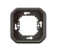 Legrand - Marco de empotrar estanco Plexo - Para montaje empotrado horizontal o vertical - Antracita - 069606LE