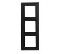 LEGRAND Marco triple de la gama Niloé Step para instalación componible, Color Antracita, 398277